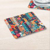 ラッピング紙コースター スクエアペーパーコースター (アングル)