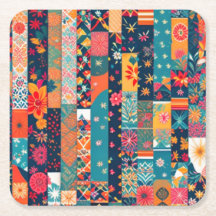 ラッピング紙コースター