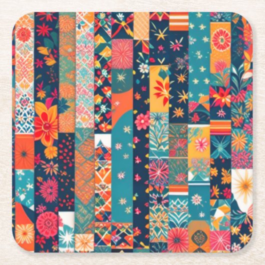 ラッピング紙コースター スクエアペーパーコースター (正面)