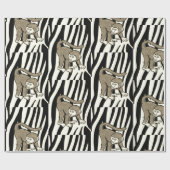 ラッピング紙サル ラッピングペーパー (フラット)