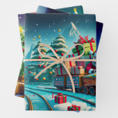 ラッピング紙サンタノースポールクリス表現マス ラッピングペーパーシート (インサイチュ)