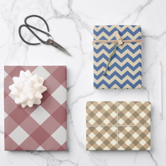 ラッピング紙シーかわいらしト素朴な国スタイル ラッピングペーパーシート (正面)