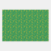 ラッピング紙シートの緑のテニスのモチーフ ラッピングペーパーシート (正面2)