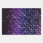 ラッピング紙シートセット結晶きらきら光る層 ラッピングペーパーシート (正面3)