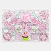 ラッピング紙シートセット3性別リビール1st B ラッピングペーパーシート (正面3)