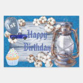 ラッピング紙シートセット3性別リビール1st B ラッピングペーパーシート (正面2)