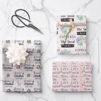 ラッピング紙シートセット3 ラッピングペーパーシート