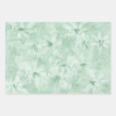 ラッピング紙シートセット3pc抽象芸術ブルーグリーン ラッピングペーパーシート (正面3)