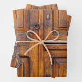 ラッピング紙シートセット – 木製ドア付きハンドル ラッピングペーパーシート (インサイチュ)