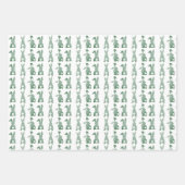 ラッピング紙シートセット – 白ふわふわのテール ラッピングペーパーシート (正面3)