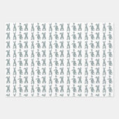 ラッピング紙シートセット – 白ふわふわのテール ラッピングペーパーシート (正面)