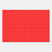ラッピング紙シートセットDOTS、SANTA、RED ストライプDOTS ラッピングペーパーシート (正面3)