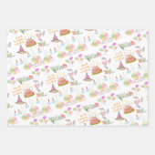 ラッピング紙シートハッピーバースデーウィッシュ ラッピングペーパーシート (正面3)