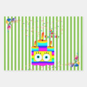 ラッピング紙シートハッピーバースデーセントパトリック ラッピングペーパーシート (正面2)