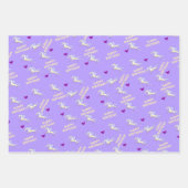 ラッピング紙シートハッピーバースデーユニコーン ラッピングペーパーシート (正面2)