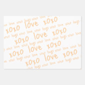 ラッピング紙シートバレンタインズラブハグシュオキソ ラッピングペーパーシート (正面3)