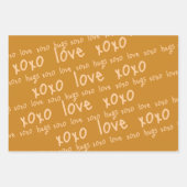 ラッピング紙シートバレンタインズラブハグシュオキソ ラッピングペーパーシート (正面2)