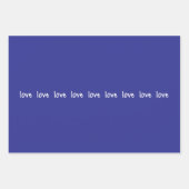 ラッピング紙シートバレンタインズラブレッドブラック ラッピングペーパーシート (正面3)