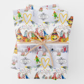 ラッピング紙シートメリークリスマス誕生日 ラッピングペーパーシート (インサイチュ)