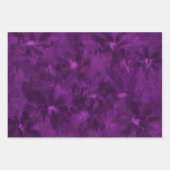 ラッピング紙シート3pc抽象芸術オレンジパープル ラッピングペーパーシート (正面3)