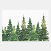 ラッピング紙シート – 水彩林 ラッピングペーパーシート (正面3)