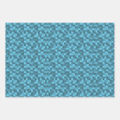 ラッピング紙シート「Pixelpattern」 Var03 ラッピングペーパーシート (正面)