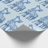 ラッピング紙ジラフェススケッチ ラッピングペーパー (角)