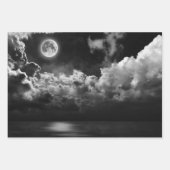 ラッピング紙セット3夜空と照明 ラッピングペーパーシート (正面3)