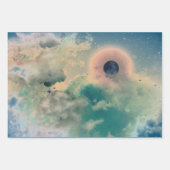 ラッピング紙セット3夜空と照明 ラッピングペーパーシート (正面)