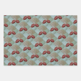 ラッピング紙セット3枚ピネコン ラッピングペーパーシート