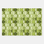 ラッピング紙セット3枚抽象デザイン ラッピングペーパーシート (正面3)