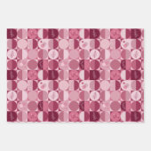 ラッピング紙セット3枚抽象デザイン ラッピングペーパーシート (正面)