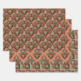 ラッピング紙セット3枚 ラッピングペーパーシート