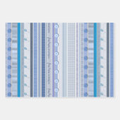 ラッピング紙セット – ようこそ男の赤ちゃん ラッピングペーパーシート (正面3)