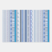 ラッピング紙セット – ようこそ男の赤ちゃん ラッピングペーパーシート (正面)