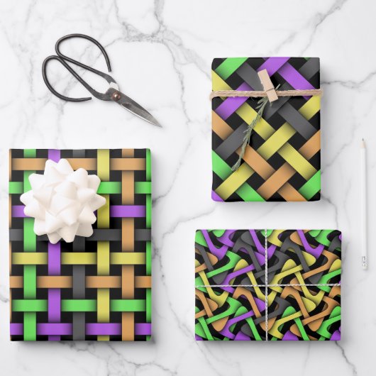 ラッピング紙セット – ハロウィーンコレクションII ラッピングペーパーシート (正面)