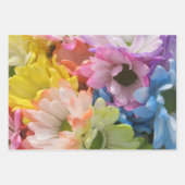 ラッピング紙セッ数々のト – カラーデイジーII ラッピングペーパーシート (正面3)