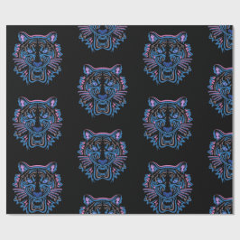 ラッピング紙タイガーの黒。 ラッピングペーパー