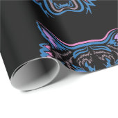 ラッピング紙タイガーの黒。 ラッピングペーパー (ロールコーナー)