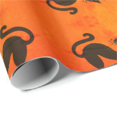 ラッピング紙ハロウィン猫 ラッピングペーパー (ロールコーナー)