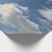 ラッピング紙ハート形の青空の雲 ラッピングペーパー (角)