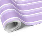 ラッピング紙バイオレットと白ストライプ色 ラッピングペーパー (ロールコーナー)