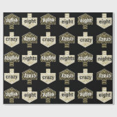 ラッピング紙パーソナライズされた「Dreidells/金ゴールド、黒」 ラッピングペーパー (フラット)