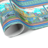 ラッピング紙ピッツバーグ写真アートギフト紙 ラッピングペーパー (ロールコーナー)