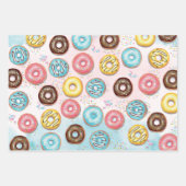 ラッピング紙フラットシートセットの3日の誕生日 ラッピングペーパーシート (正面2)