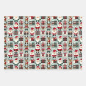 ラッピング紙フラットシートセット3のクリスマス ラッピングペーパーシート (正面2)