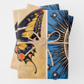 ラッピング紙フラットシートセット3アールデコアイ ラッピングペーパーシート (インサイチュ)