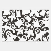 ラッピング紙フラットシートセット3ハロウィンテーマ ラッピングペーパーシート (正面2)