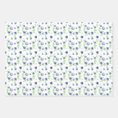 ラッピング紙フラットシートセット3パターンベリー ラッピングペーパーシート (正面2)