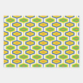 ラッピング紙フラットシートセット3緑 ラッピングペーパーシート (正面3)